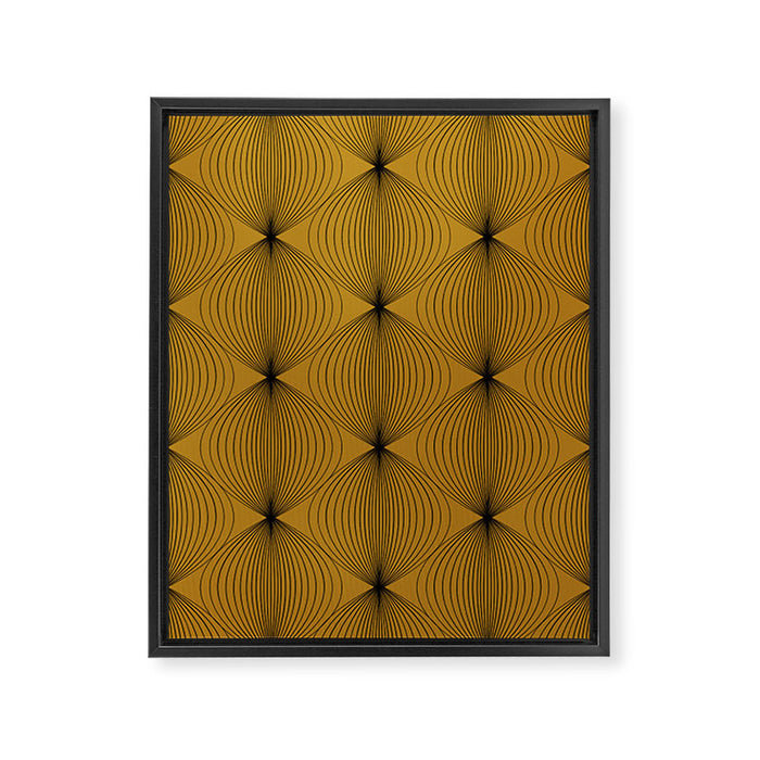Geometric Orb Pattern V Framed Canvas Print Gallery Image 1