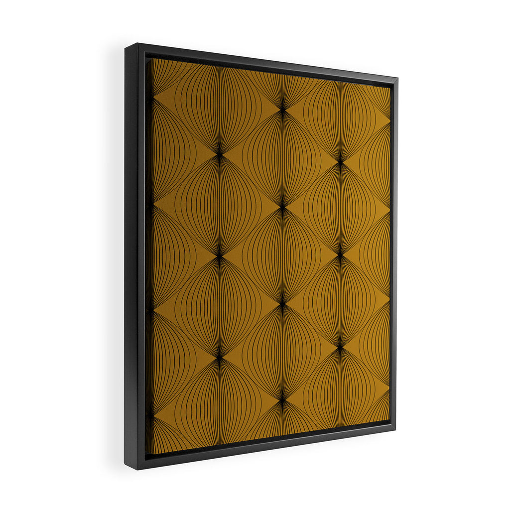 Geometric Orb Pattern V Framed Canvas Print Gallery Image 2
