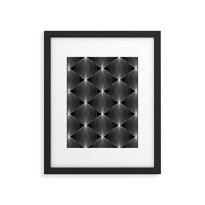 Geometric Orb Pattern XII Framed Art Print Gallery Image 6