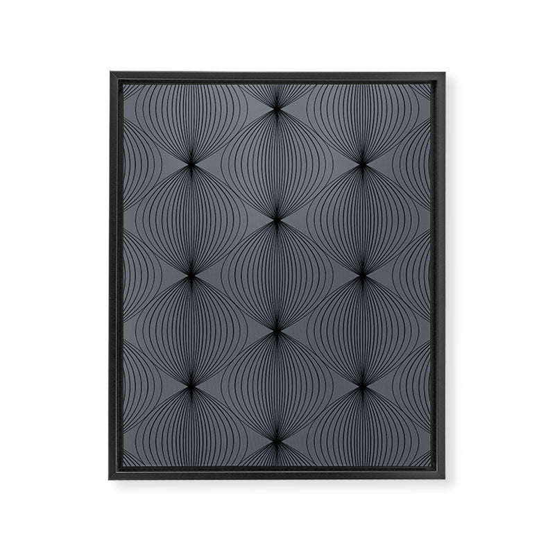 Geometric Orb Pattern XVIII Framed Canvas Print Gallery Image 8