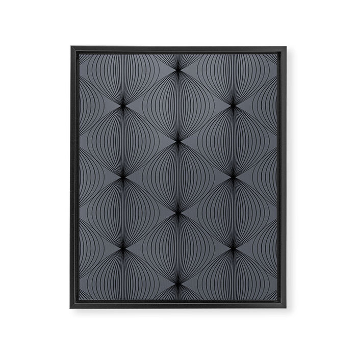 Geometric Orb Pattern XVIII Framed Canvas Print Gallery Image 1