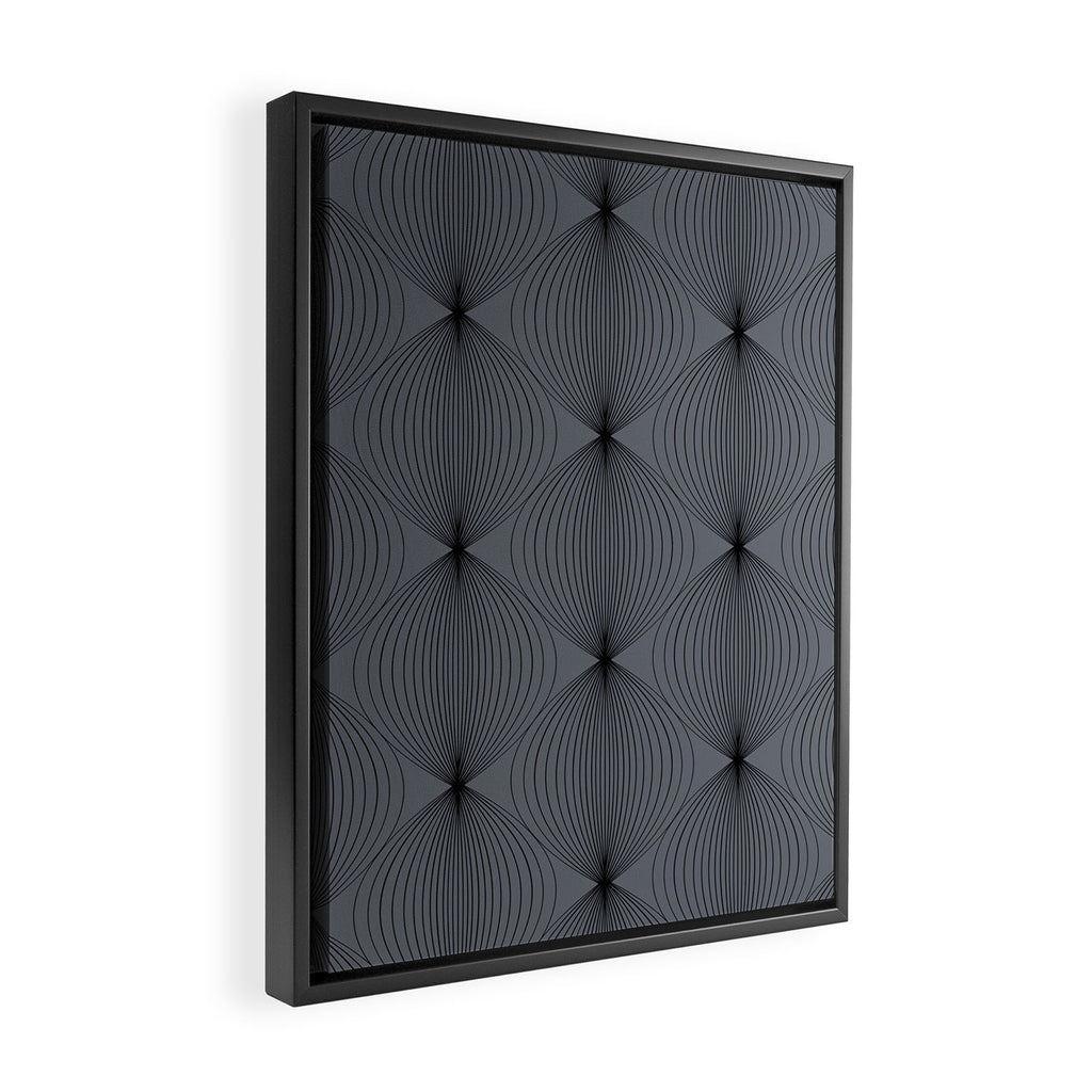 Geometric Orb Pattern XVIII Framed Canvas Print Gallery Image 2