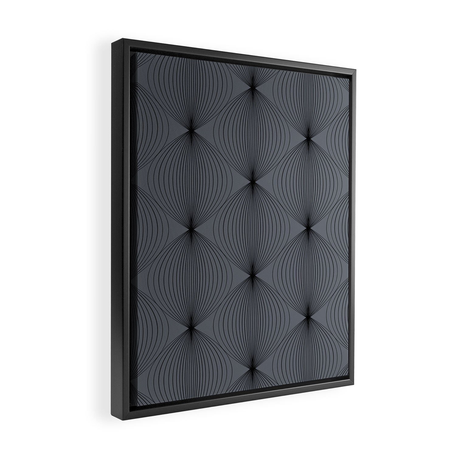 Geometric Orb Pattern XVIII Framed Canvas Print Gallery Image 2