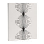Geometric Orb Shapes - Black and White Canvas Print Gallery Image 6
