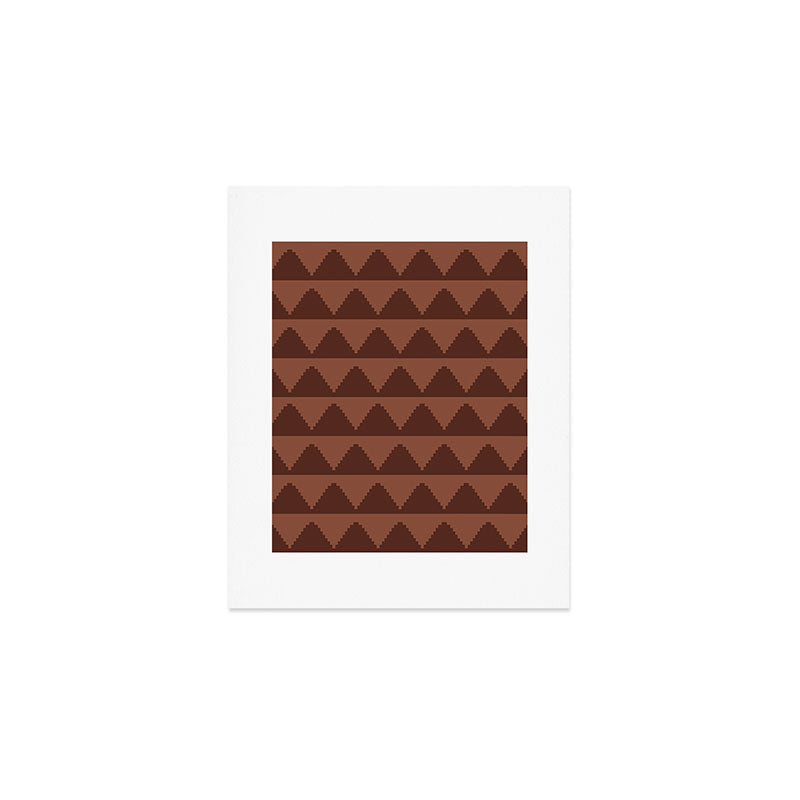 Geometric Pyramid Pattern XXXVIII Art Print Gallery Image 1