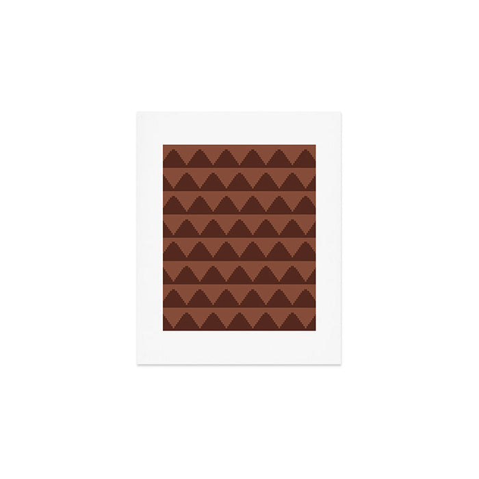 Geometric Pyramid Pattern XXXVIII Art Print Gallery Image 1