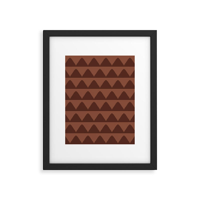 Geometric Pyramid Pattern XXXVIII Framed Art Print Gallery Image 6