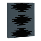 Geometric Southwestern Minimalism - Neutral Blue Canvas Print Gallery Image 8
