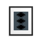 Geometric Southwestern Minimalism - Neutral Blue Framed Art Print Gallery Image 6