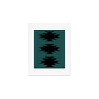 Geometric Southwestern Minimalism - Teal Green Art Print Gallery Image 1