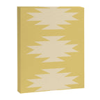 Geometric Southwestern Minimalism - Bright Golden Yellow Canvas Print Gallery Image 8