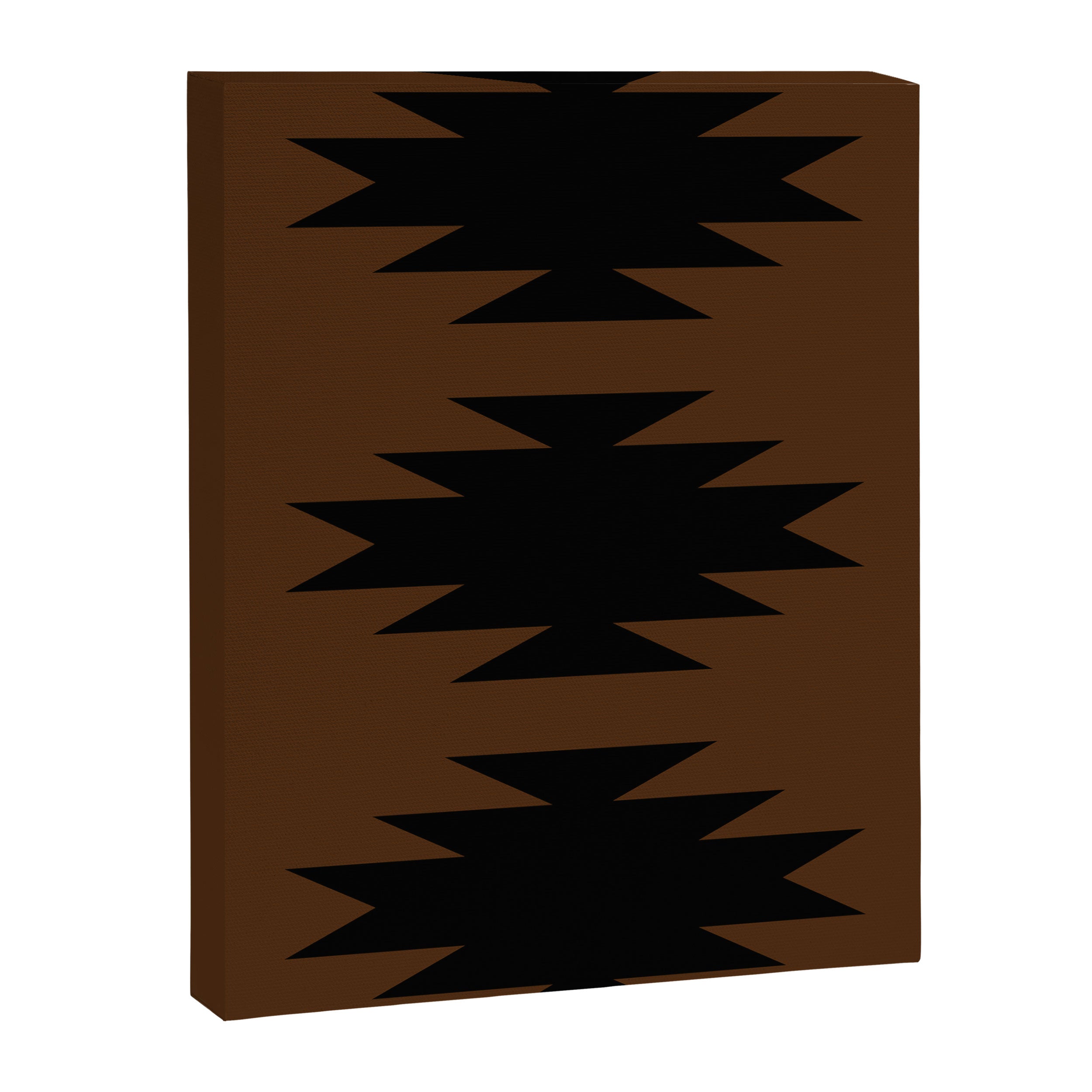 Geometric Southwestern Minimalism - Earthy Burnt Orange Canvas Print Gallery Image 8