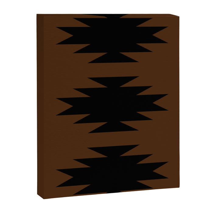 Geometric Southwestern Minimalism - Earthy Burnt Orange Canvas Print Gallery Image 1