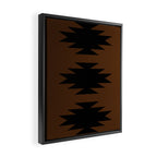 Geometric Southwestern Minimalism - Earthy Burnt Orange Framed Canvas Print Gallery Image 2