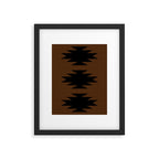 Geometric Southwestern Minimalism - Earthy Burnt Orange Framed Art Print Gallery Image 6