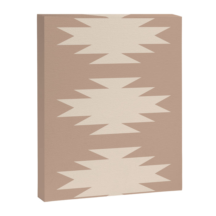 Geometric Southwestern Minimalism - Neutral Natural Beige Canvas Print Gallery Image 1