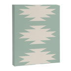 Geometric Southwestern Minimalism - Neutral Sage Green Canvas Print Gallery Image 8