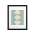 Geometric Southwestern Minimalism - Neutral Sage Green Framed Art Print Gallery Image 6