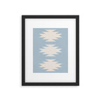 Geometric Southwestern Minimalism - Soft Sky Blue Framed Art Print Gallery Image 6