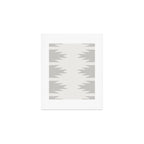 Geometric Southwestern Minimalism - White and Grey Art Print Gallery Image 1