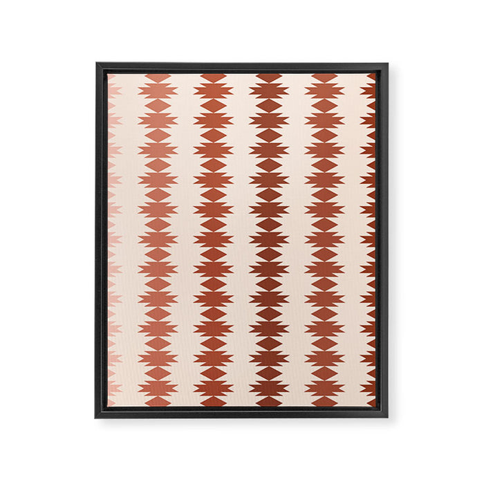 Geometric Southwestern Pattern XIX Framed Canvas Print Gallery Image 1
