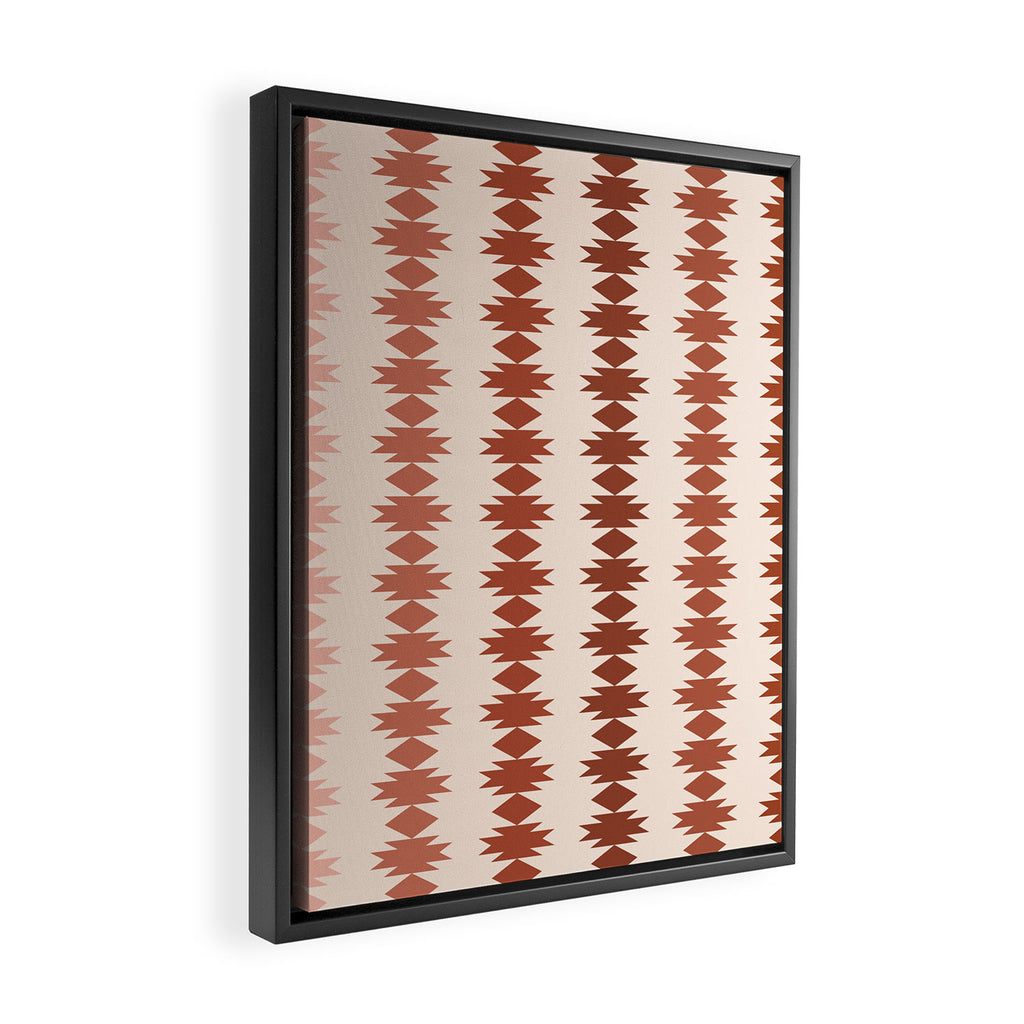 Geometric Southwestern Pattern XIX Framed Canvas Print Gallery Image 2