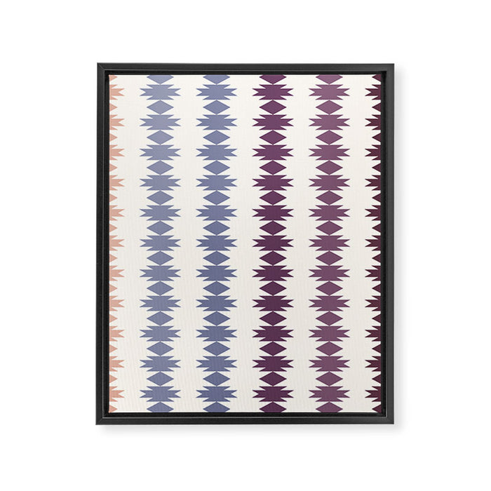 Geometric Southwestern Pattern XIII Framed Canvas Print Gallery Image 1
