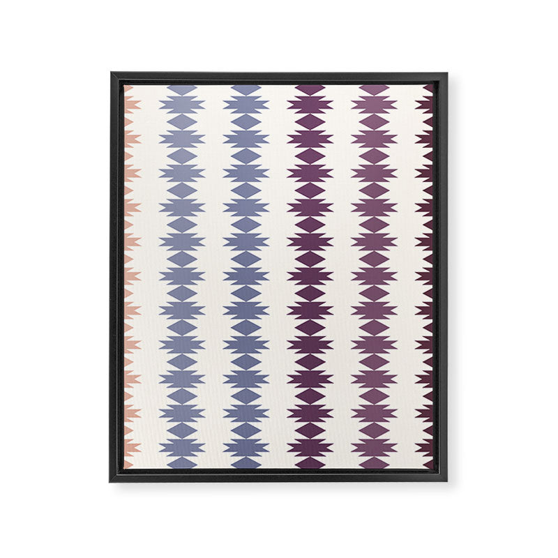 Geometric Southwestern Pattern XIII Framed Canvas Print Gallery Image 8