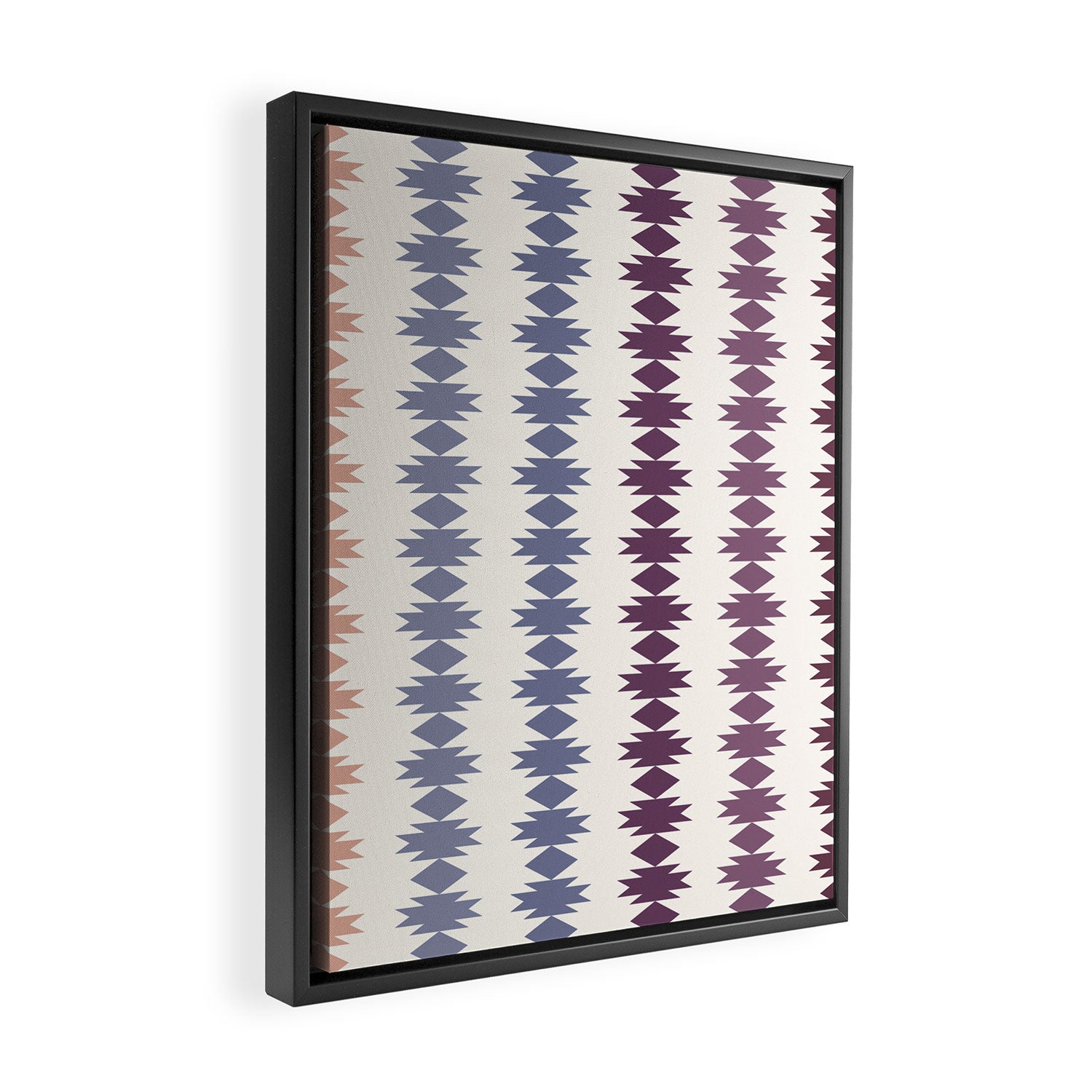 Geometric Southwestern Pattern XIII Framed Canvas Print Gallery Image 2