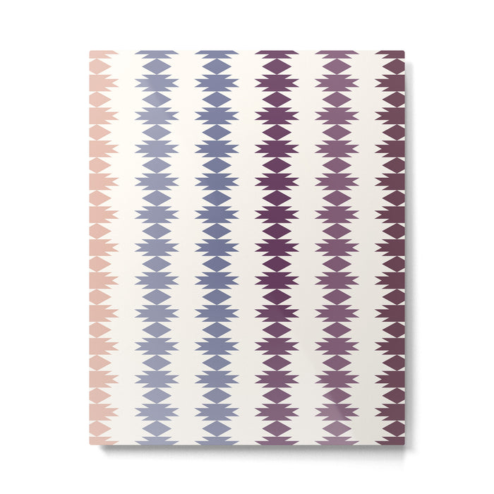 Geometric Southwestern Pattern XIII Metal Print Gallery Image 1