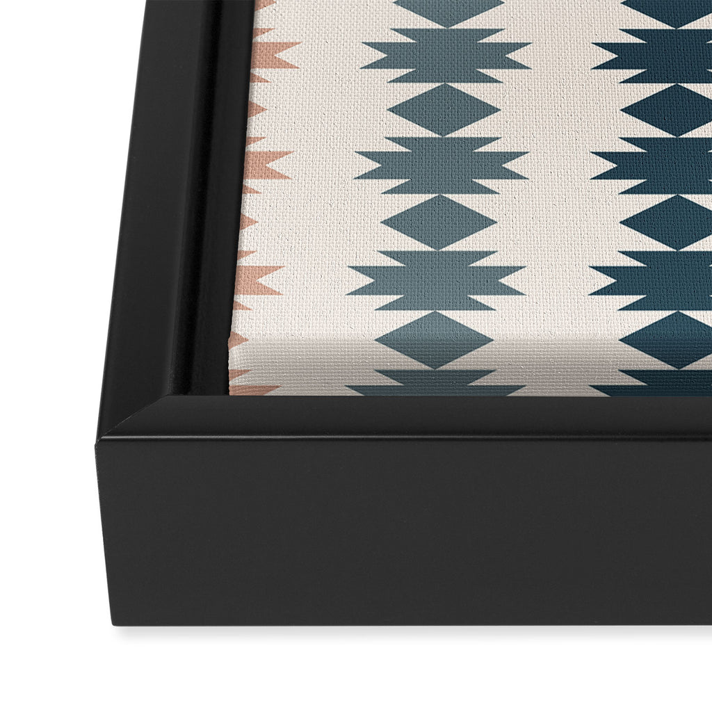 Geometric Southwestern Pattern XLI Framed Canvas Print Gallery Image 3