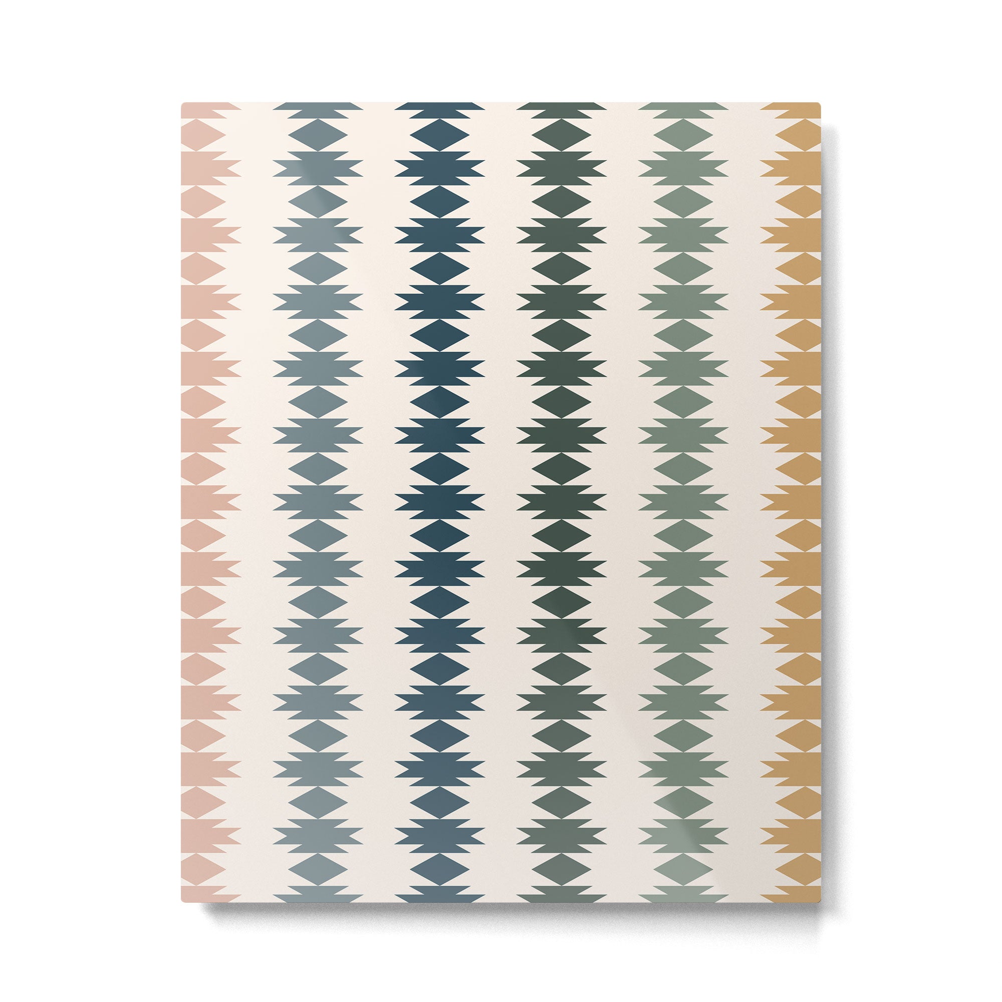 Geometric Southwestern Pattern XLI Metal Print Gallery Image 6