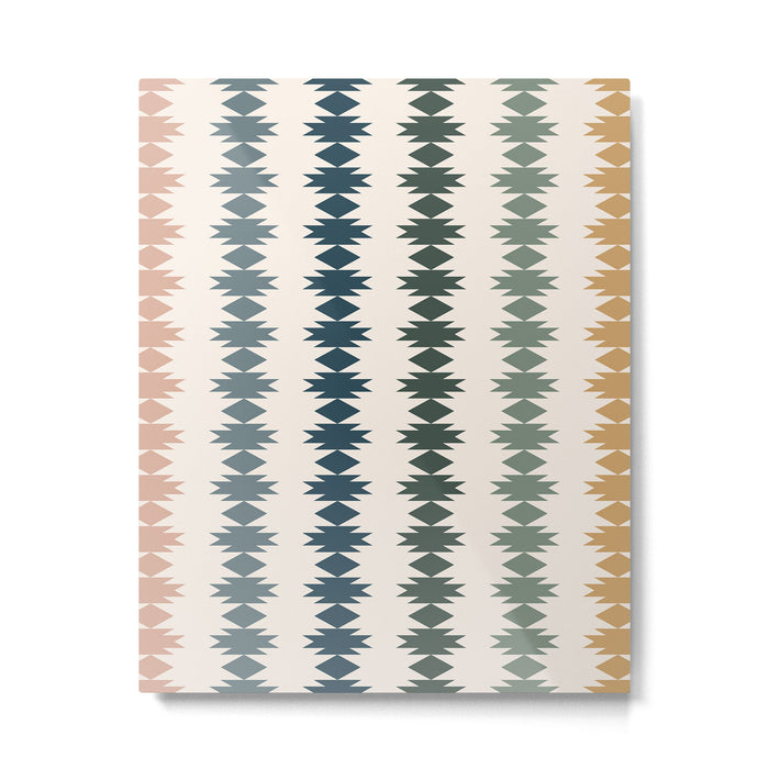 Geometric Southwestern Pattern XLI Metal Print Gallery Image 1