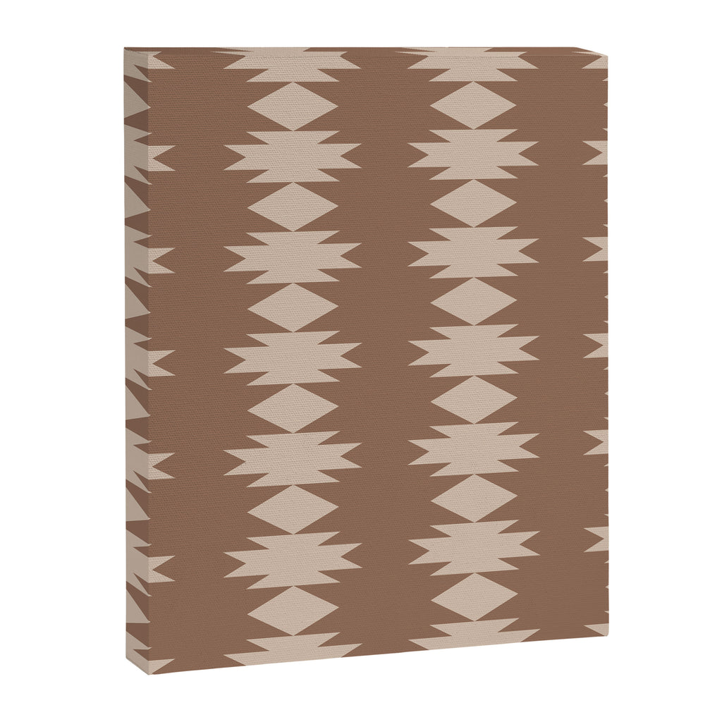 Geometric Southwestern Pattern XLIV Desert Brown Canvas Print Gallery Image 8