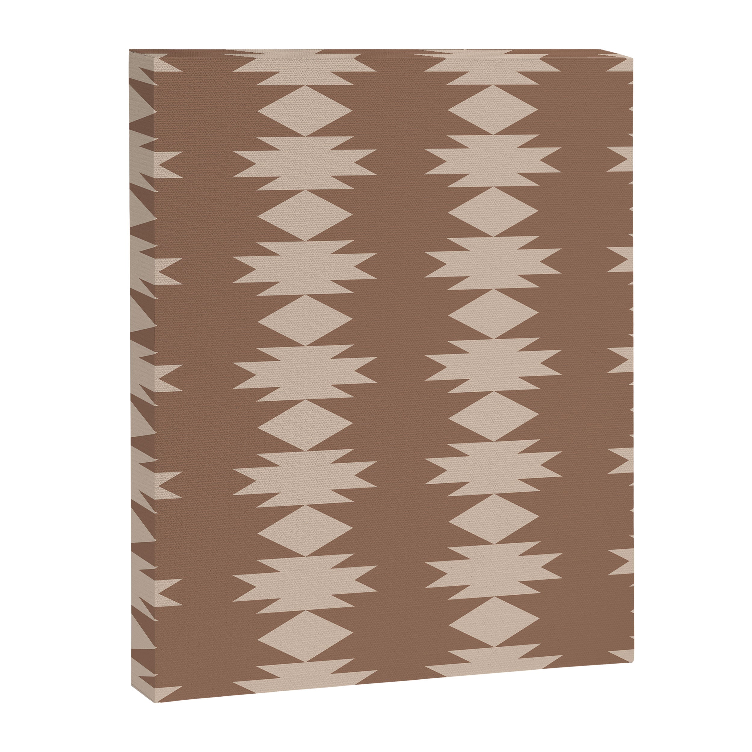 Geometric Southwestern Pattern XLIV Desert Brown Canvas Print Gallery Image 8