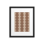 Geometric Southwestern Pattern XLIV Desert Brown Framed Art Print Gallery Image 6