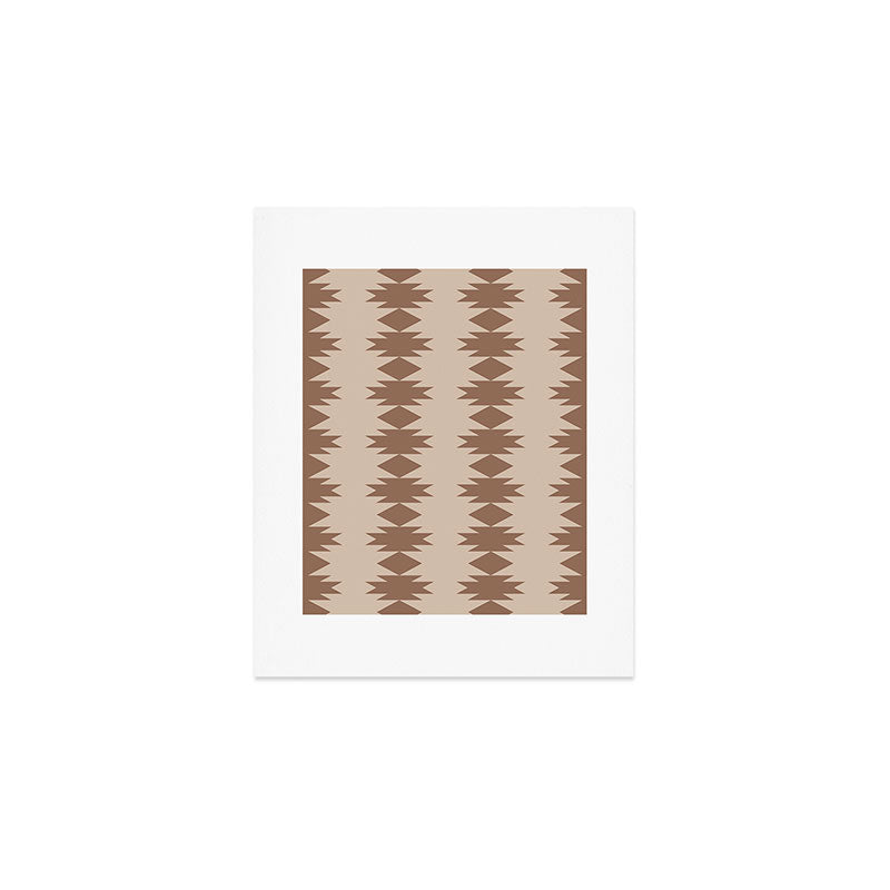  Geometric Southwestern Pattern XLV Desert Beige Art Print Gallery Image 1