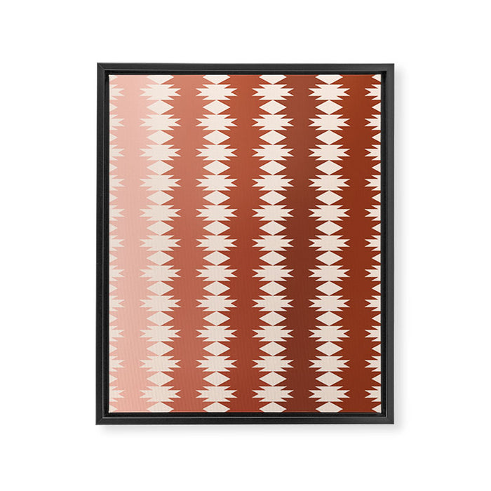 Geometric Southwestern Pattern XX Framed Canvas Print Gallery Image 1