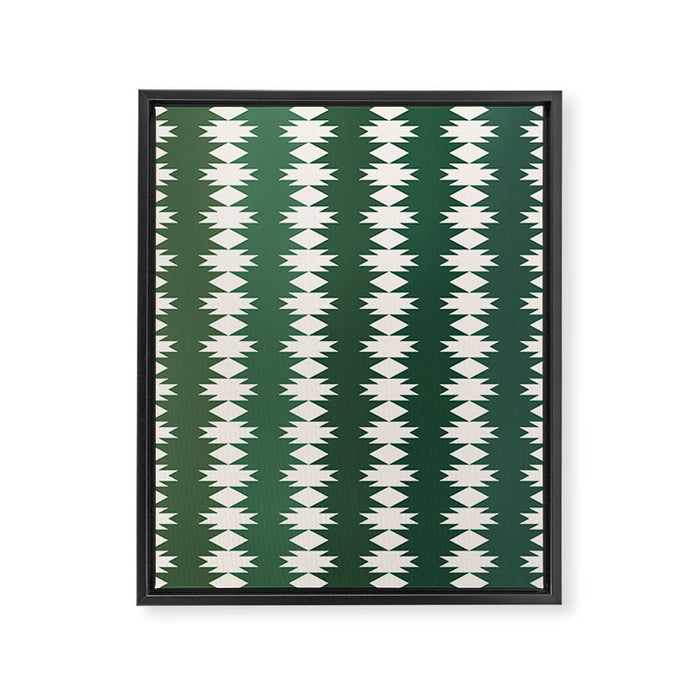 Geometric Southwestern Pattern XXXI Framed Canvas Print Gallery Image 1