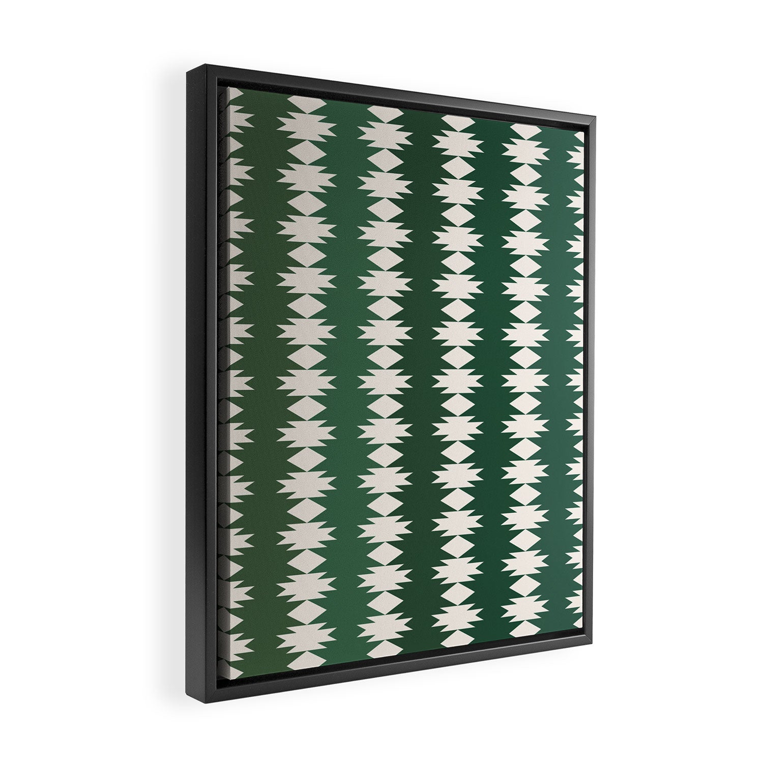 Geometric Southwestern Pattern XXXI Framed Canvas Print Gallery Image 2