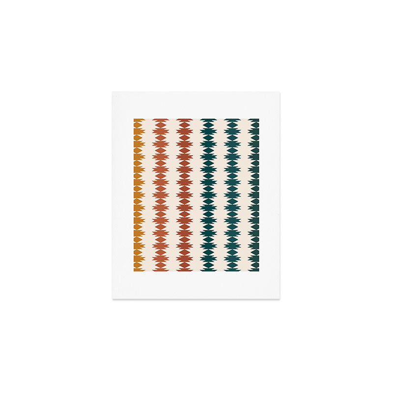 Geometric Southwestern Pattern XXXII Art Print Gallery Image 1