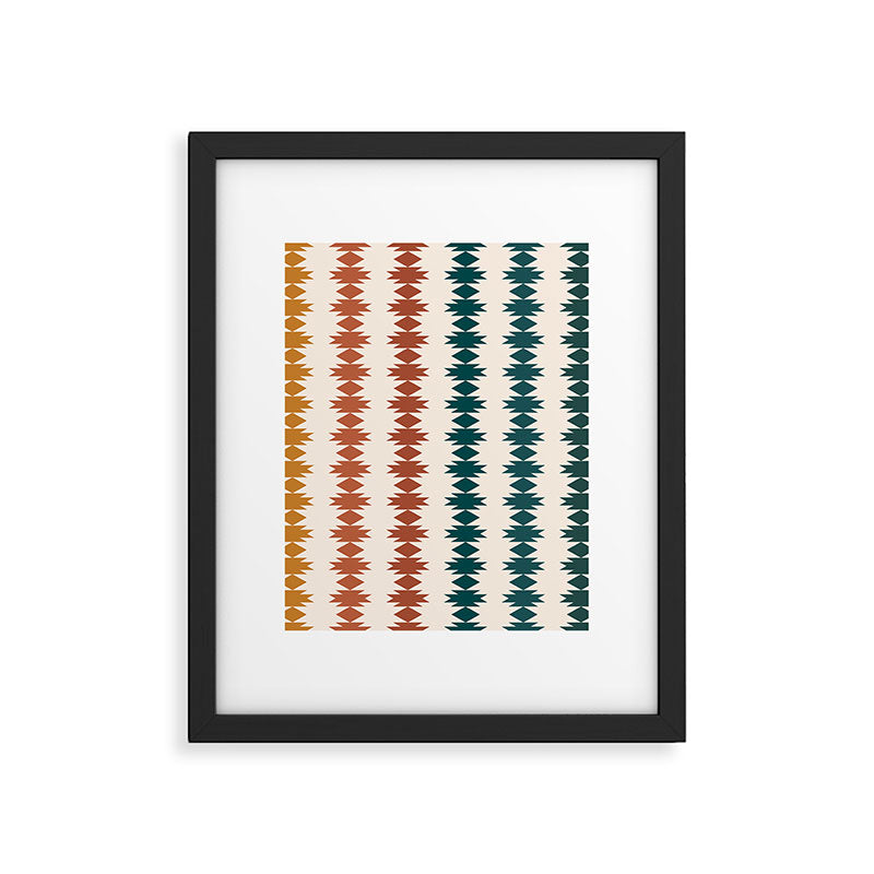 Geometric Southwestern Pattern XXXII Framed Art Print Gallery Image 6