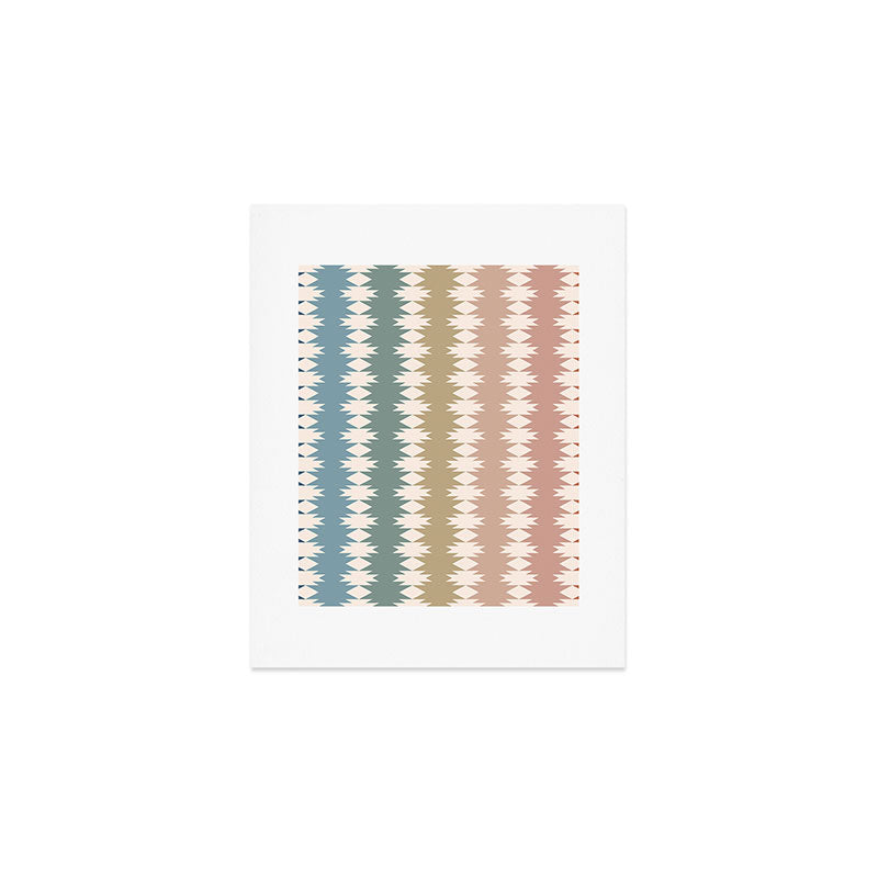Geometric Southwestern Pattern XXXV Art Print Gallery Image 1