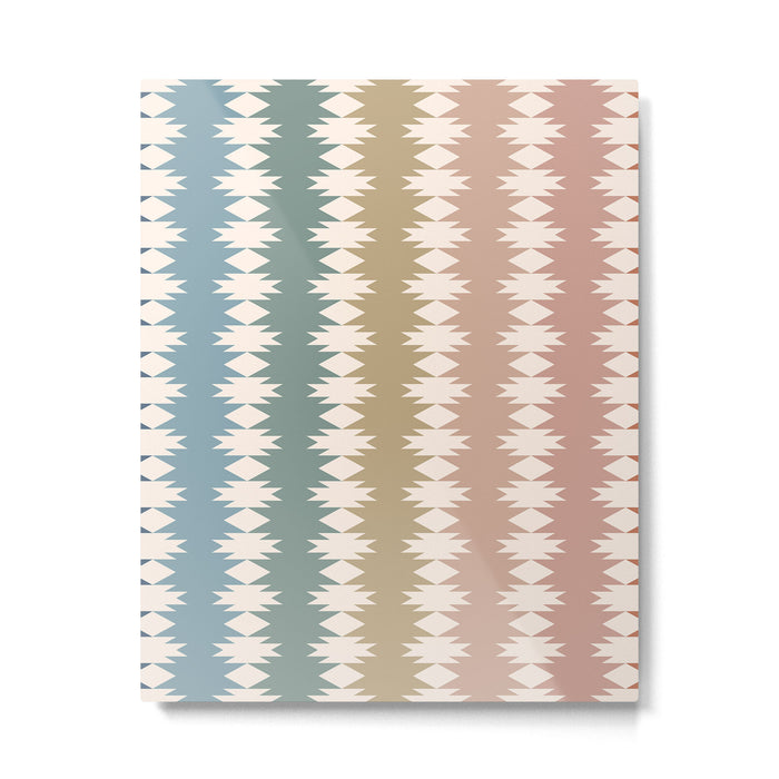 Geometric Southwestern Pattern XXXV Metal Print Gallery Image 1