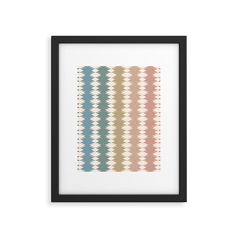 Geometric Southwestern Pattern XXXV Framed Art Print Gallery Image 6