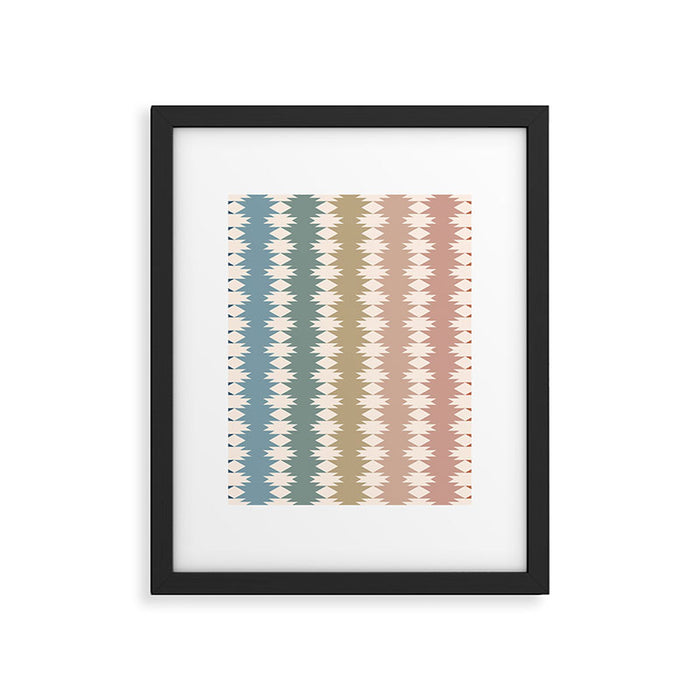 Geometric Southwestern Pattern XXXV Framed Art Print Gallery Image 1