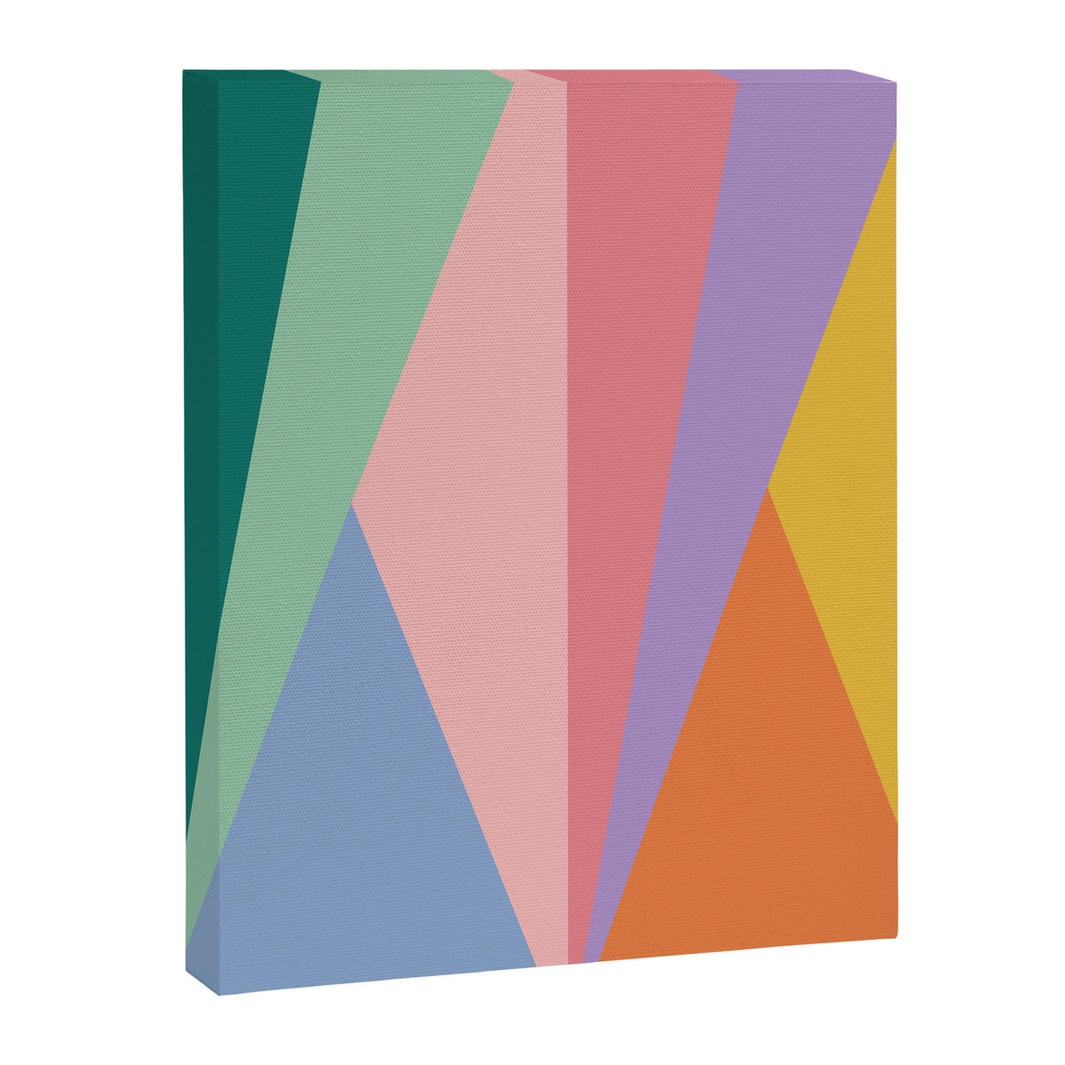 Geometric Triangles I Bright Pastel Canvas Print Gallery Image 6