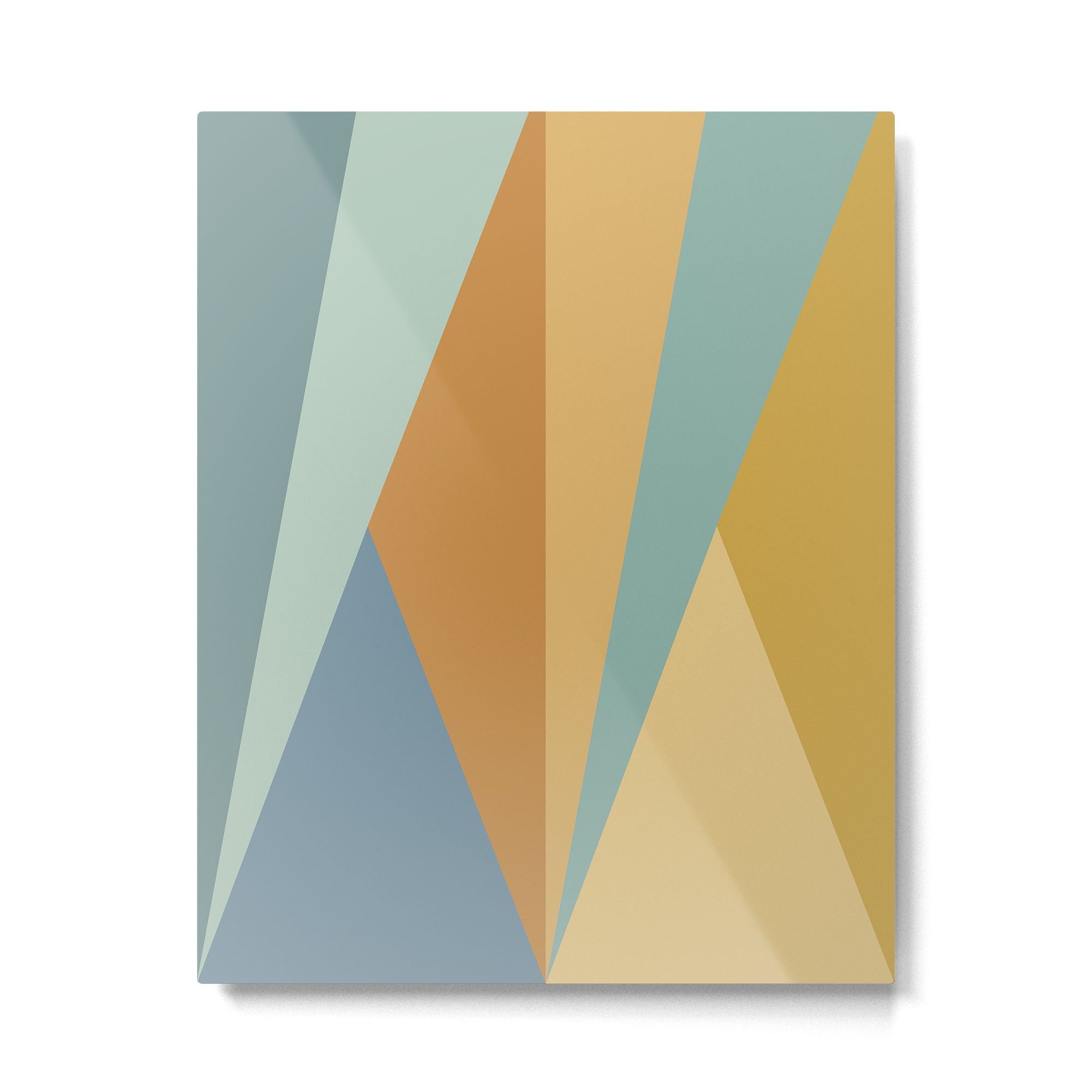 Geometric Triangles XIII Retro Summer Metal Print Gallery Image 4