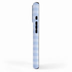 Gingham Plaid Pattern - Natural Sky Blue iPhone Case Gallery Image 2