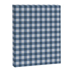 Gingham Plaid Pattern - Classic Blue Canvas Print Gallery Image 8